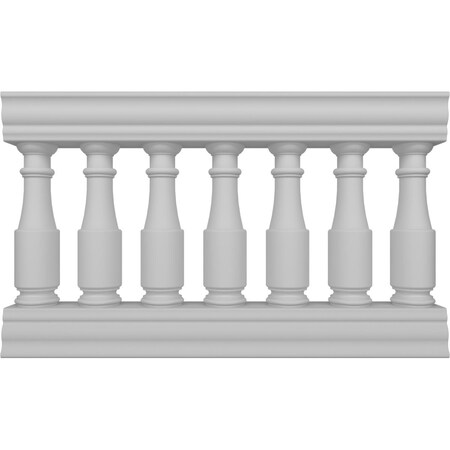 Ekena Millwork Fiberthane Hamilton Balustrade Railing Kit Style N (6 7/8" On-Center Spacing to Pass 4" Sphere Code) BALK32X048HMN